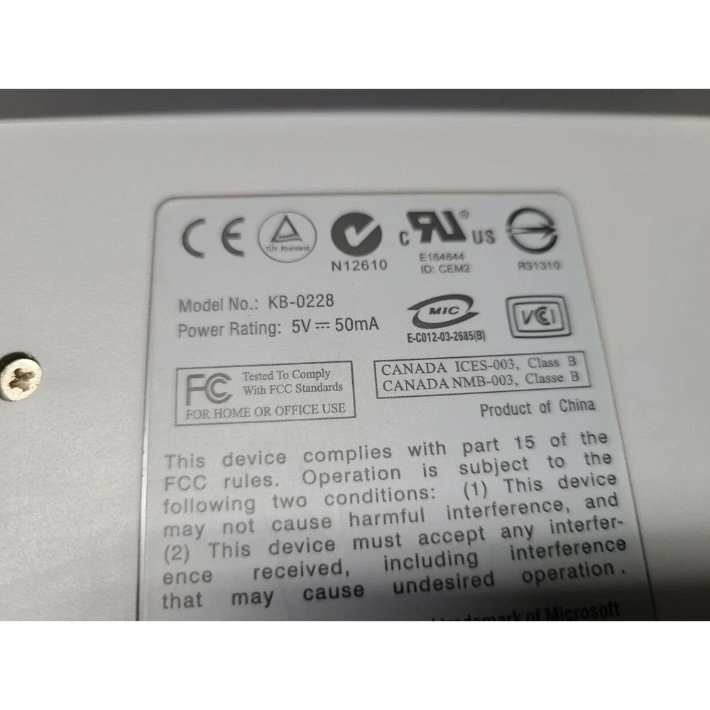 HP P/N 5187-1767 Model KB-0228 Wired Keyboard Used With Mouse MO42KOA